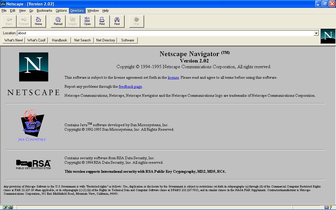 Netscape Navigator, preglednik iz sredine 1990-ih