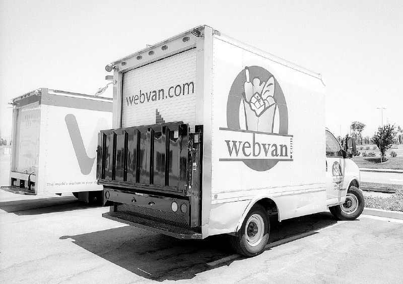 Webvan, dostavni kamion ili skladište